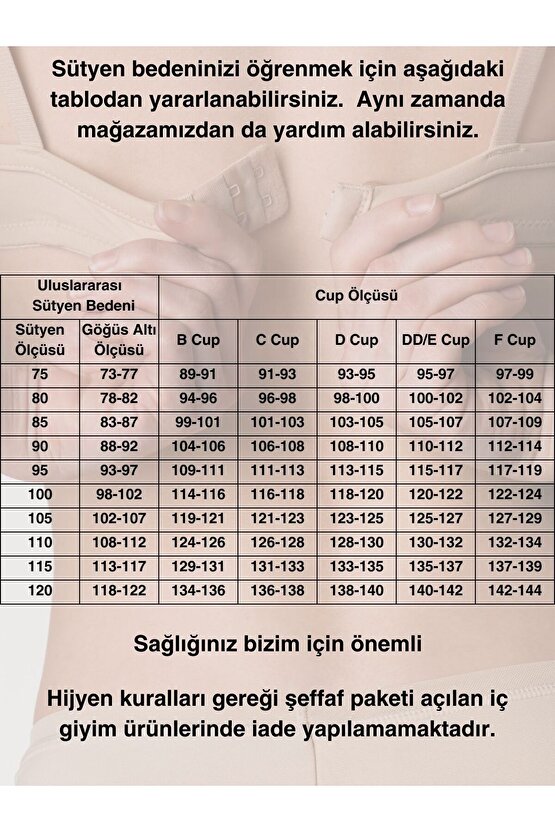 Moonlight 2119 Ten Balenli 2 Beden Küçülten Kalın Askılı Toparlayıcı Sütyen