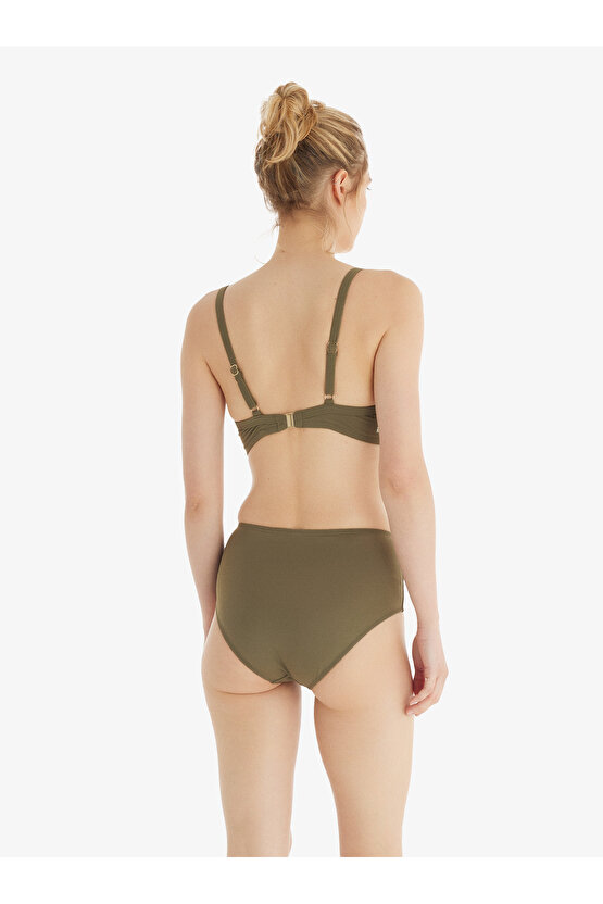 Kadın Yüksek Bel Bikini Altı 10730 - Yeşil