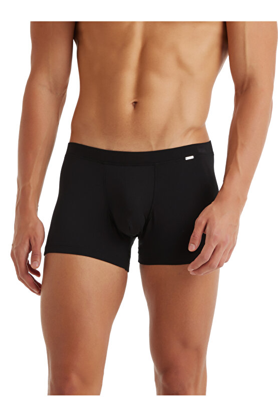 Erkek Modal Elastan Boxer Silver 9310 - Siyah