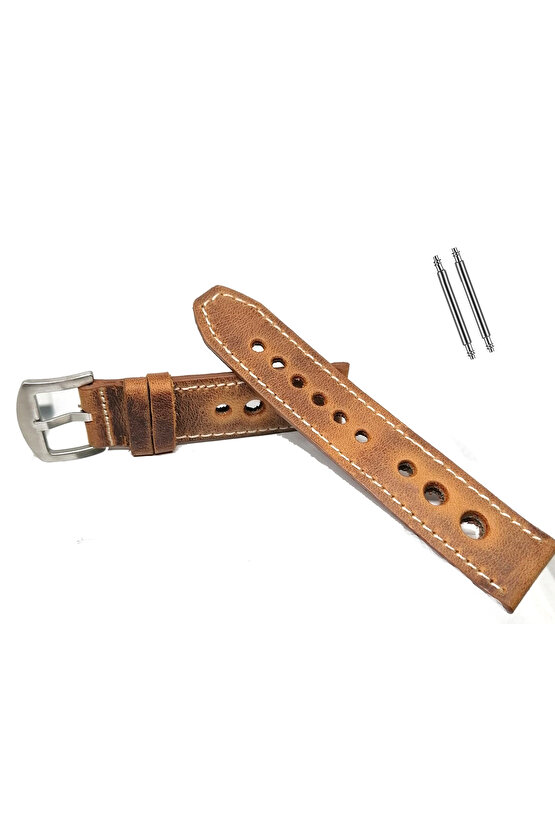 Tissot  &   Fossil  Uyumlu   Crayz   Hakiki   Deri   22  mm  AÇIK TABA