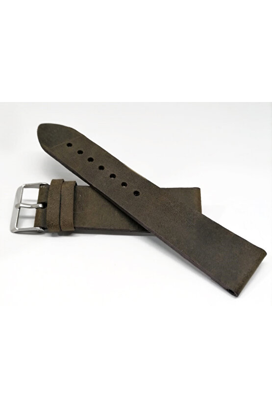 Fosil uyumlu hakiki Yaglı Deri saat kordonu 20 mm