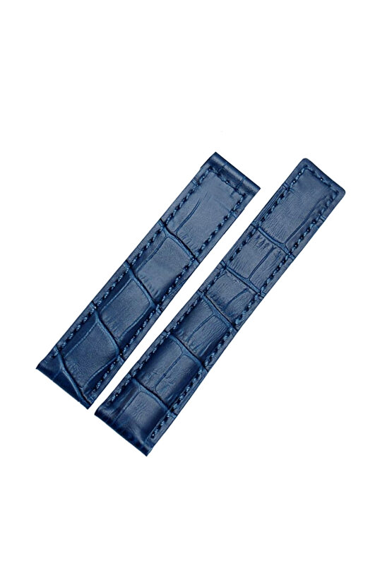 tag-heuer-carrera-uyumlu-22 x18 - mavi -deri-saat-kordonu