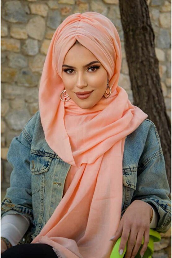 Somon Büzgülü Hazır Şal