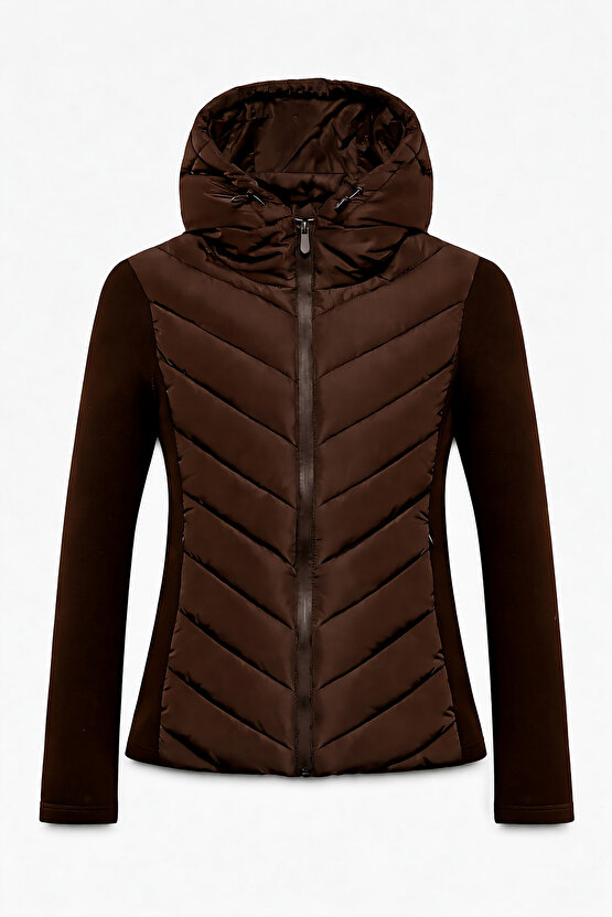 Kadın Kapüşonlu Şişme Mont Range Rover Mom Ceket