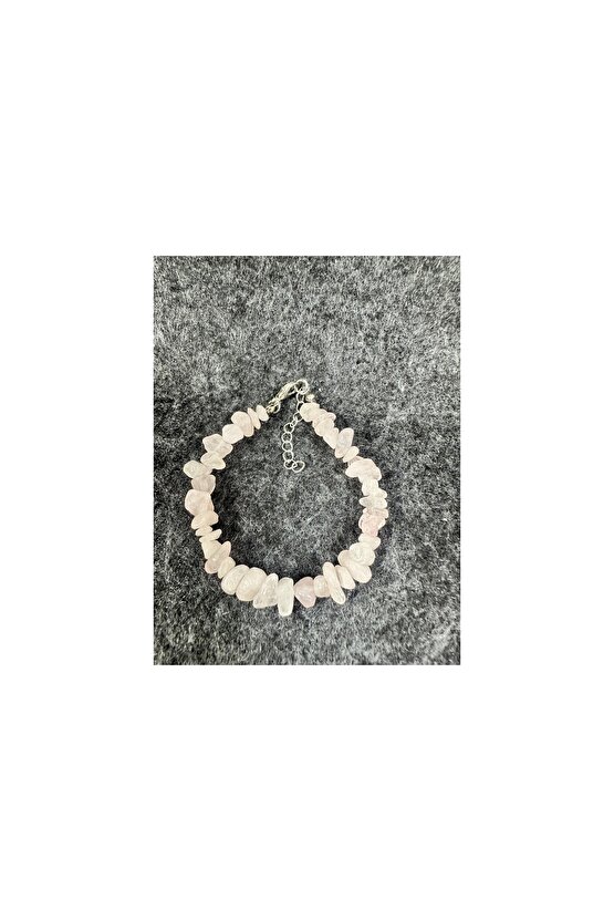 Pembe kuvars Doğaltaş bileklik