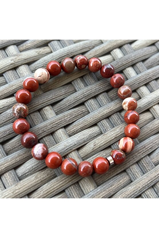Kırmızı Jasper Doğal Taş Bileklik