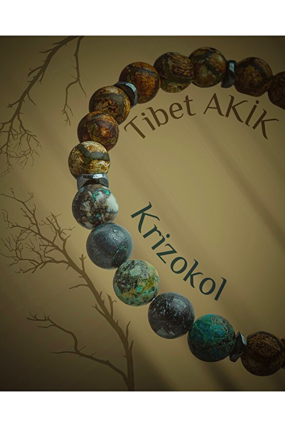 Korun  Odaklan  Sakin kal - Krizokol  Tibet Akik bileklik