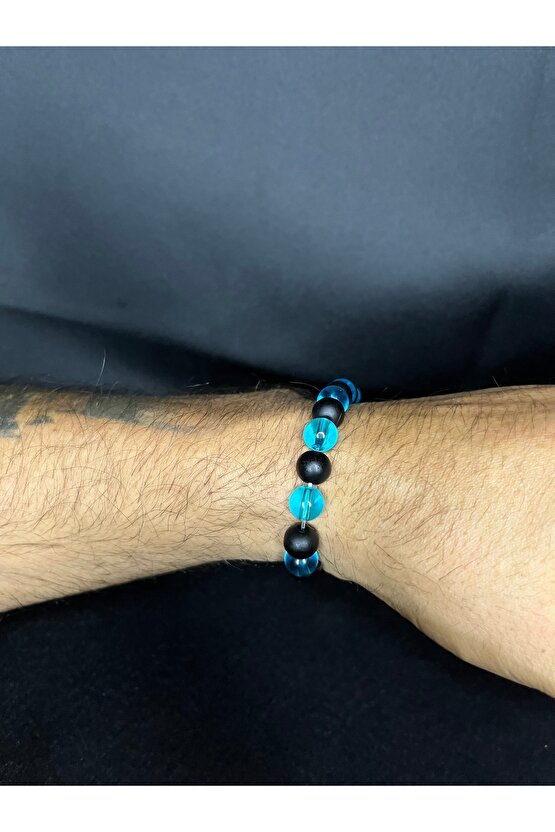 Oğlak Burcu Çift Renk Cam Doğaltaş Bileklik