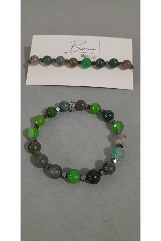 YOSUN AKİK TAŞI DOĞALTAŞ BİLEKLİK