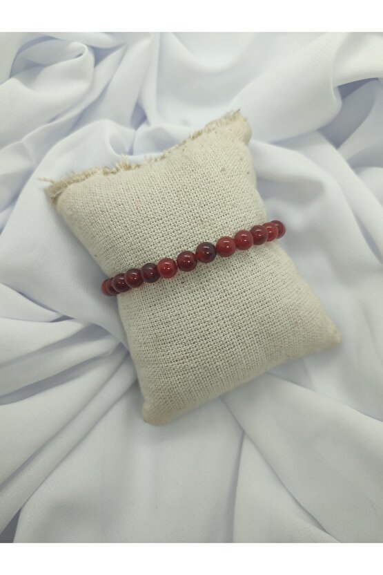 Kırmızı Akik Doğal Taş Bileklik