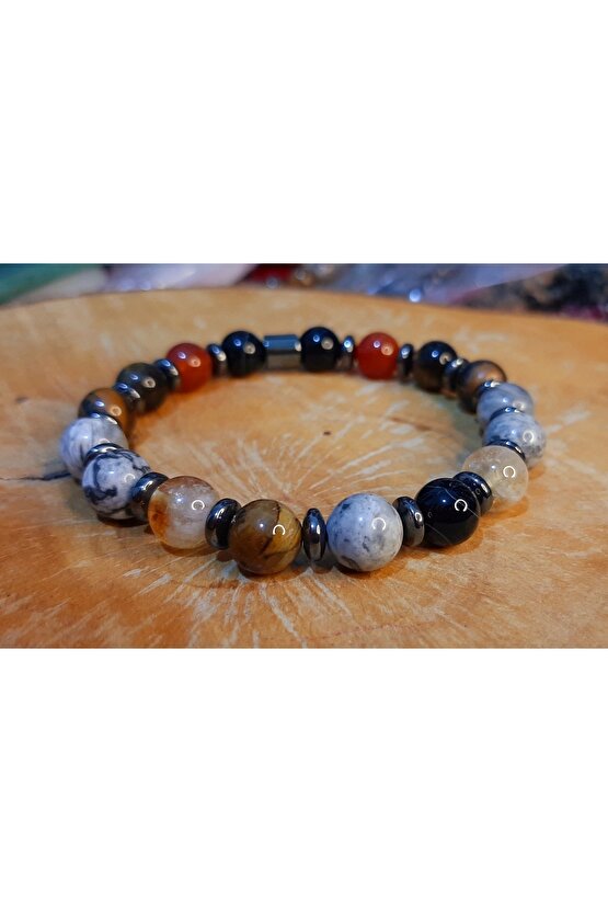 Antalya Ticari Başarı Bereket Bileklik Kaplangözü Sitrin Jasper Akik Orjinal Doğal Taş