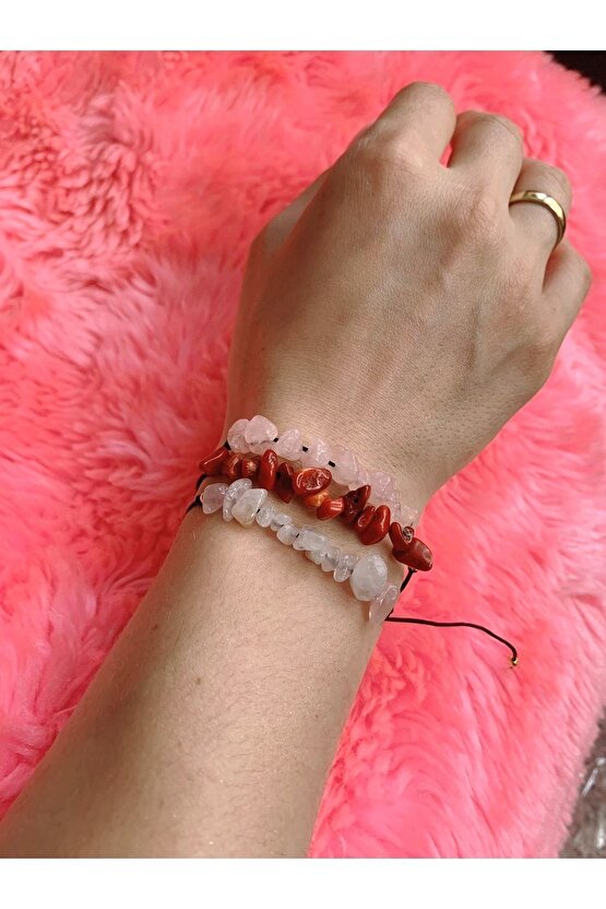 Doğaltaş 3lü Bileklik  Doğal Kırıktaş Bileklik