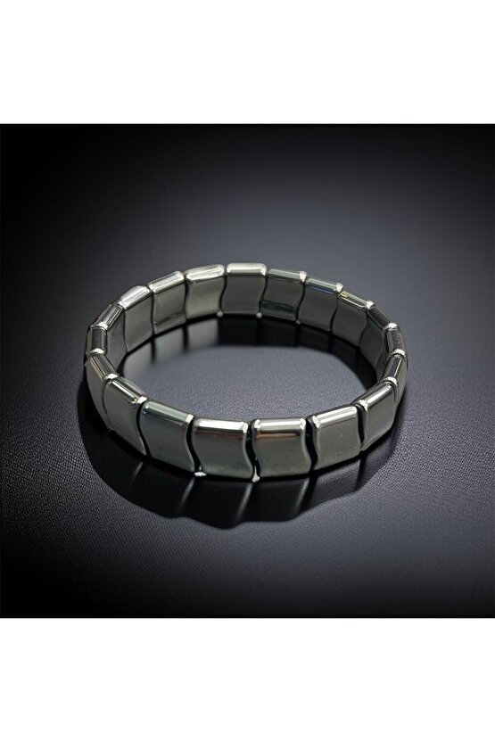 Hematit Doğal Taş Roleks Bileklik