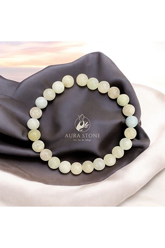 Akuamarin Doğal Taş 8mm Bileklik