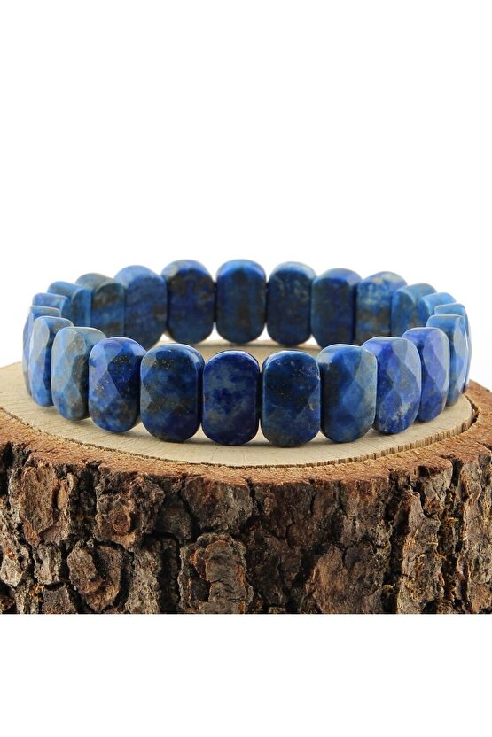 Doğal Taş Lapis Lazuli 9x14 Mm Doğal Taş Bileklik