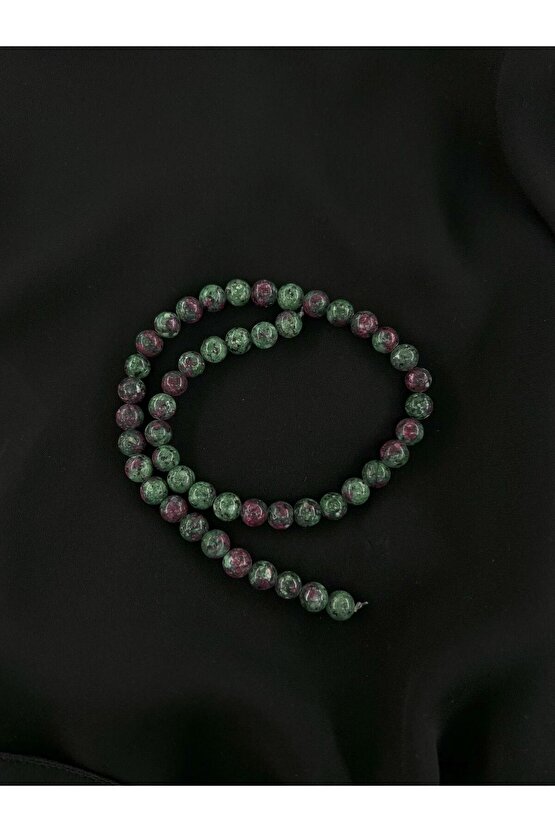 RUBİN ZEOSİT DOĞALTAŞ 8 MM DİZİ