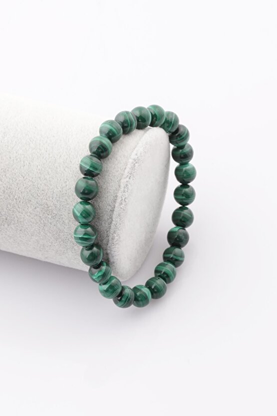 Malakit Doğal Taş Bileklik 8 mm