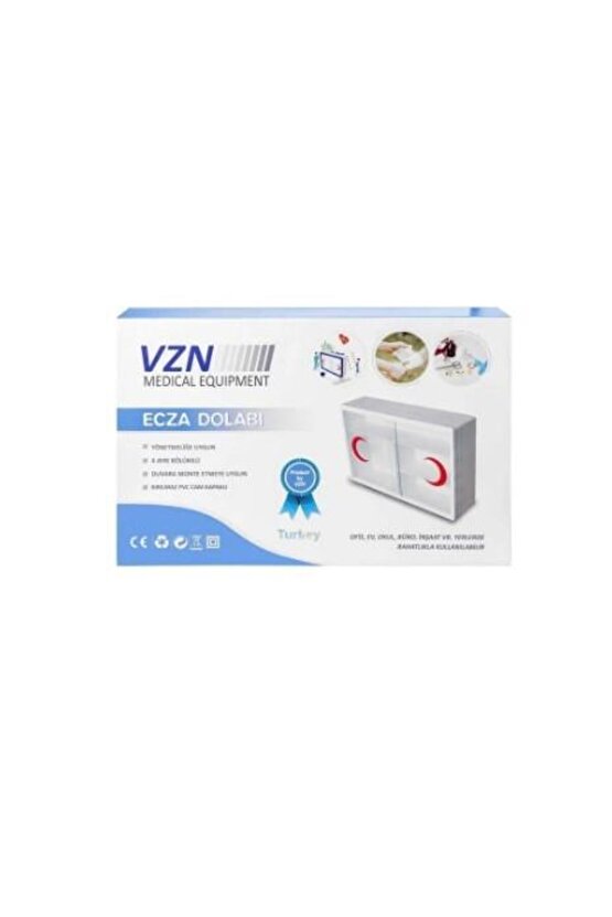 Ecza Dolabı kırılmaz pvc cam kapaklı müfredata uygun