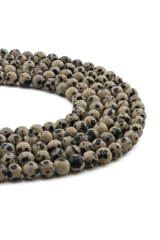 Dalmaçyalı Jasper Doğal Taş Parlak Küre Kesim 6mm Dizi [AA]