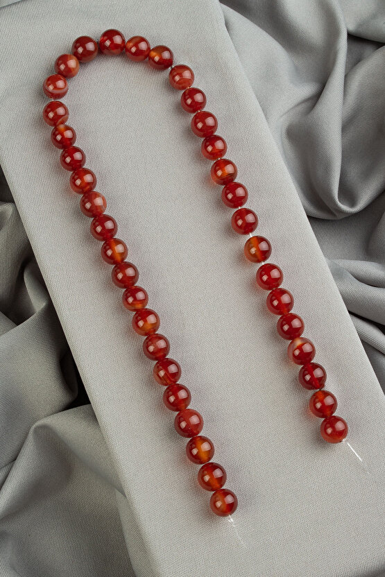 Karnelyan Akik Doğal Taş 10mm Küre Kesim [Ab+]