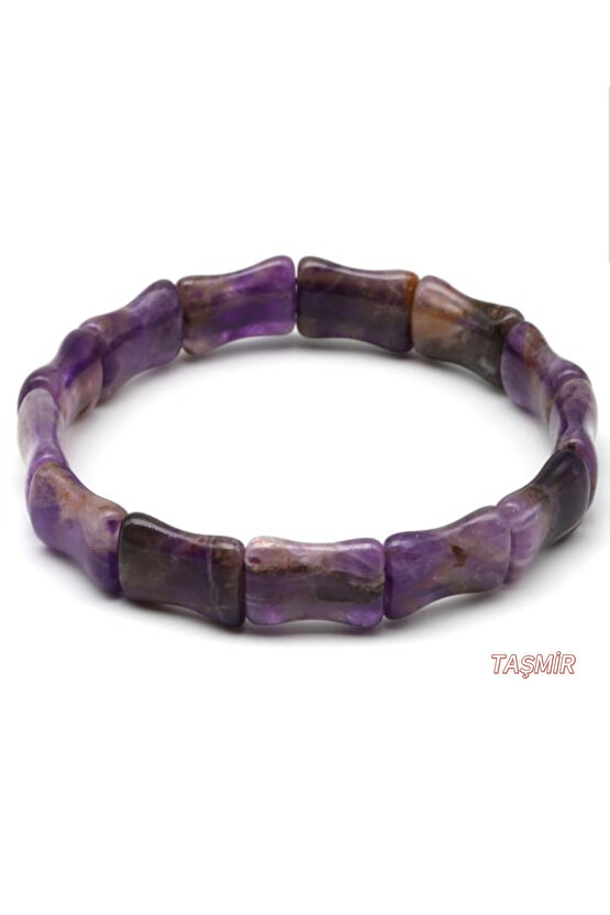 Ametist Doğal Taş Roleks Bileklik 10 x 16 mm