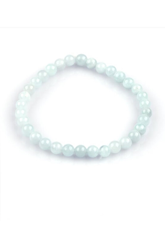 Akuamarin Doğal Taş Bileklik 6 mm