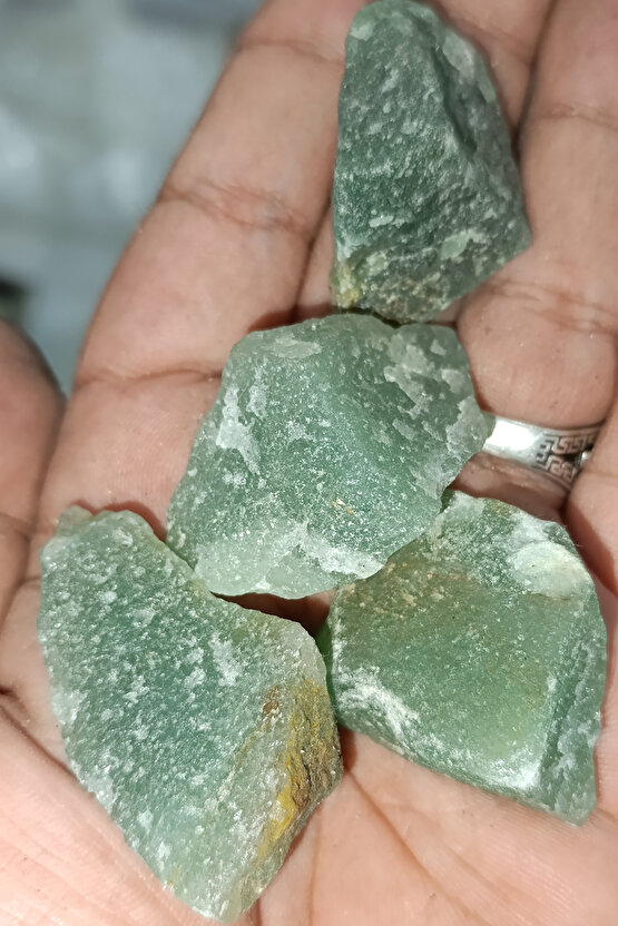 Yeşil Aventurin Taşı İşlenmemiş Doğaltaş Kütle 1 Adet