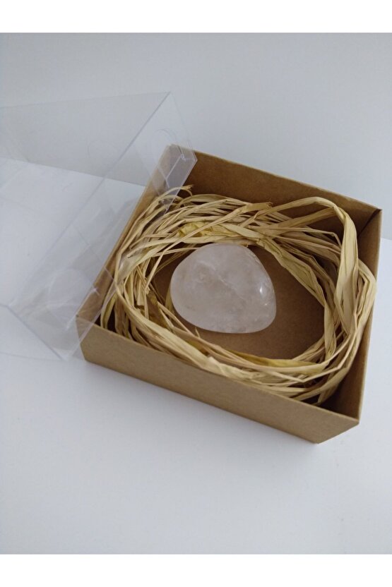 Kuvars Taşı Biblo Ham Doğaltaş Biblo 40-45 gr