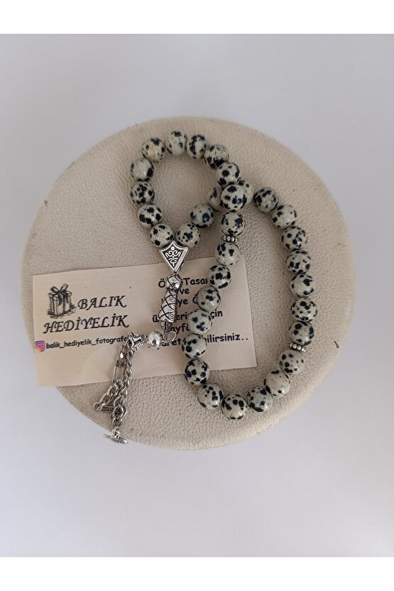 DOĞALTAŞ TESPİHDALMAÇYALI JASPER TAŞI TESPİH-1040