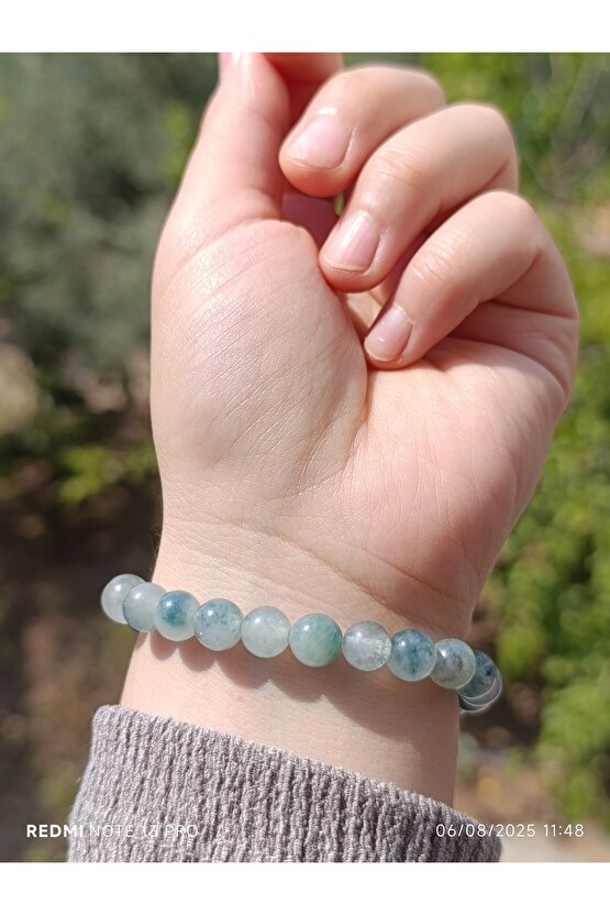 Nefrit Yeşil Kuvars Erkek ve Kadın Doğaltaş Bileklik