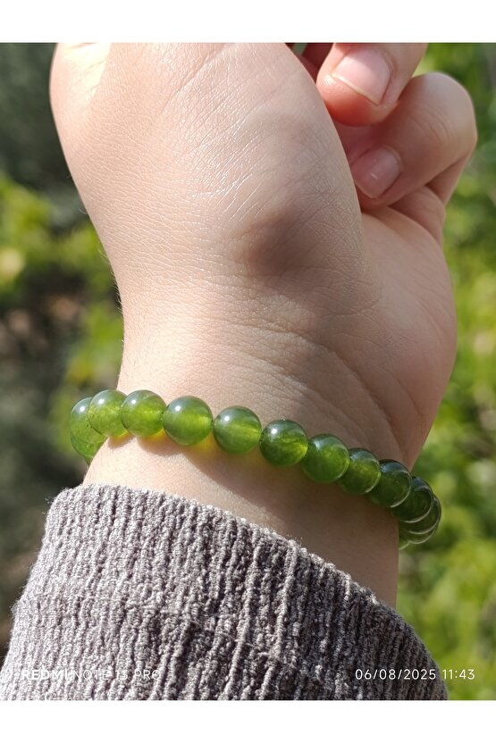 Yeşil Kuvars Doğaltaş Erkek ve Kadın Bileklik
