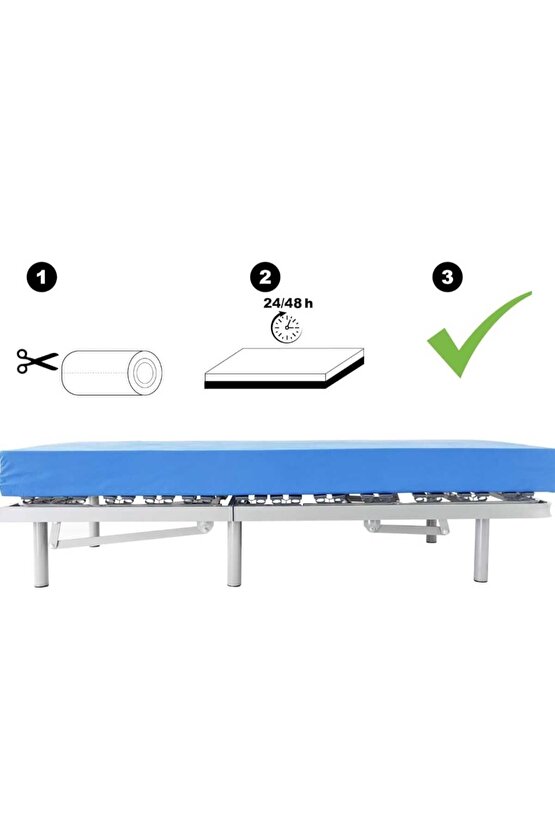 Sünger Hasta Yatağı 90x190x10 cm