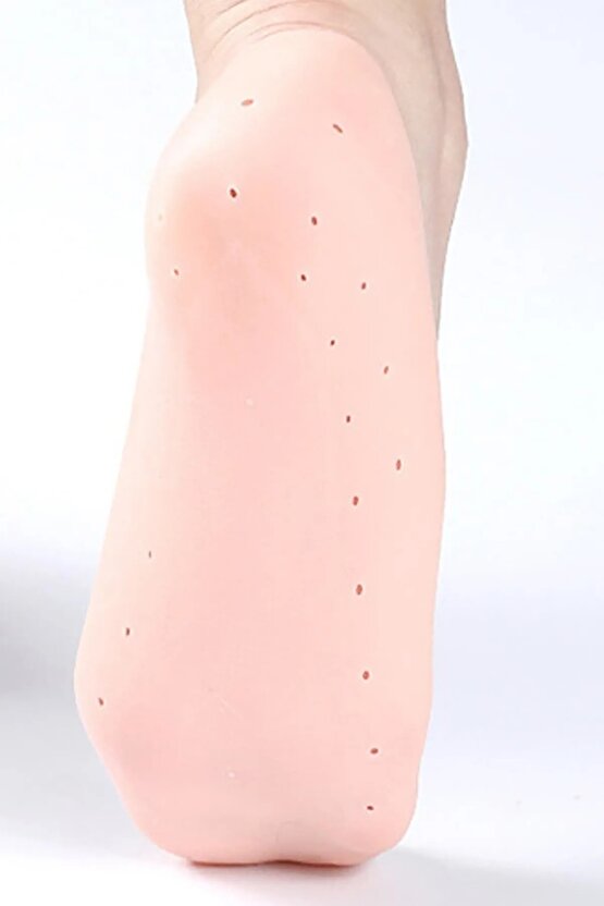 Patik Ayak Topuk Çatlak Çorabı Silikon Patik Ten Rengi Çorap Topuk Çatlak Giderici Ayak Bakım