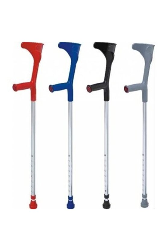 1 Adet Kanedyen Siyah Ayarlanabilir Kol Değneği Asa Baston Kırık Çıkık Destek Bastonu