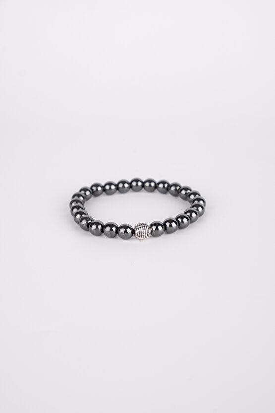 Unisex Hematit Stres Denge Ve Baş Dönmesi Doğaltaş Hediyelik Bileklik