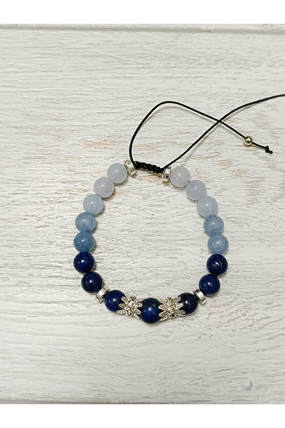 Doğal Taş Lapis&kuvars Taşı Bileklik