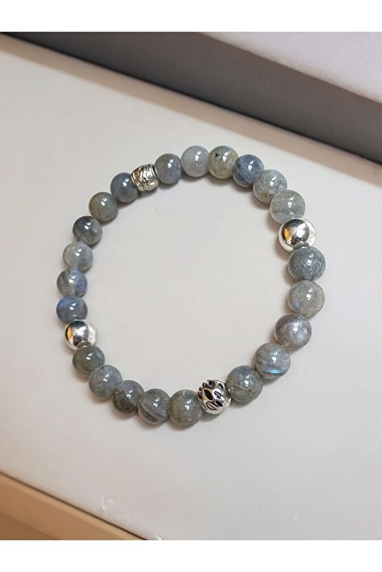 Doğal Taş Labrodit Taşı Bileklik