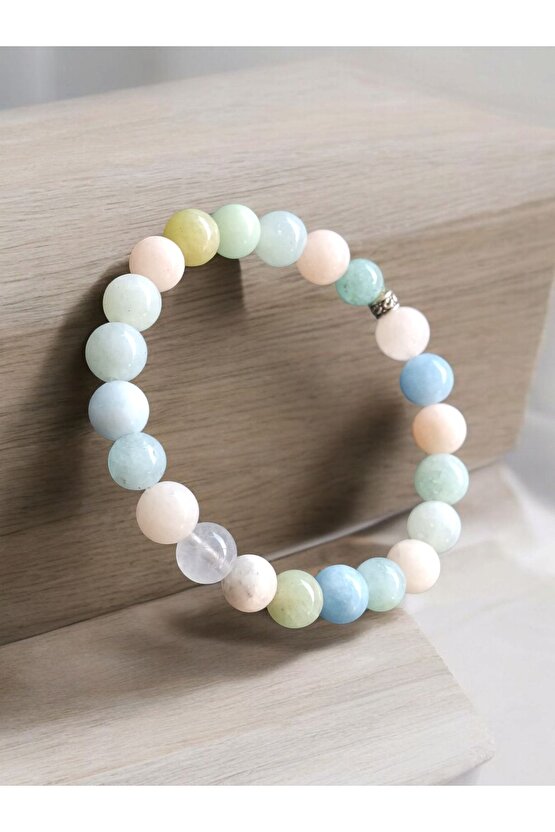 Doğal Taş Morganit Taşı Bileklik