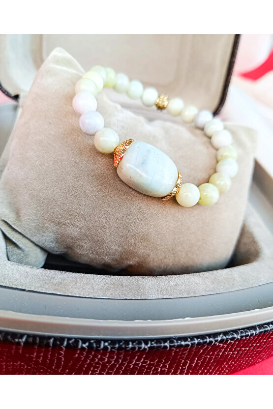 Doğal Taş Bileklik Zebercet Taşı