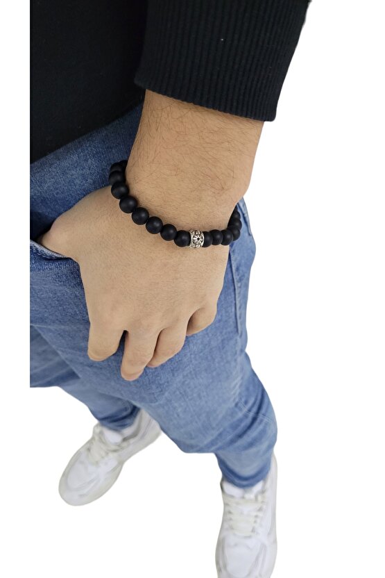 Erkek Siyah Sade Bileklik