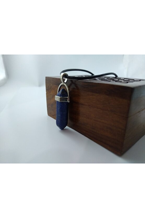 Lapis Lazuli Taşı Kolye Çivi Şeklinde Doğaltaş Kolye
