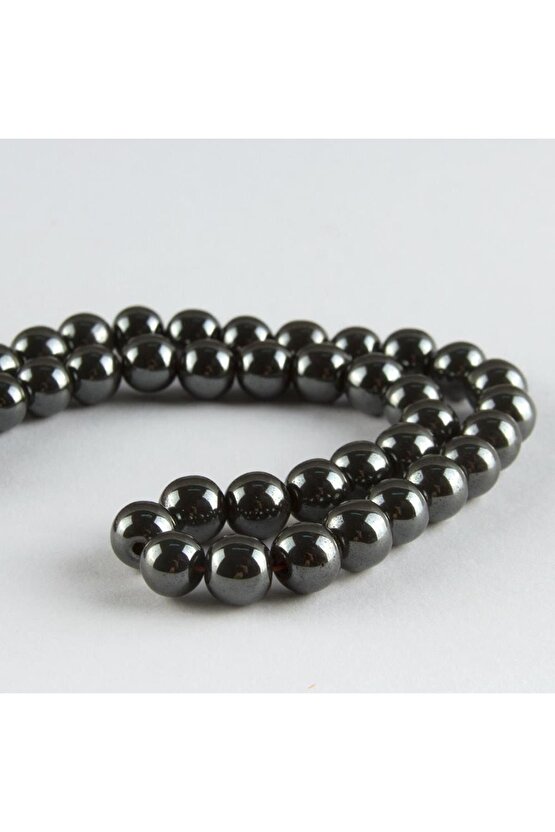 Hematit Taşı 8 Mm Renk:antrasit Boyut:standart