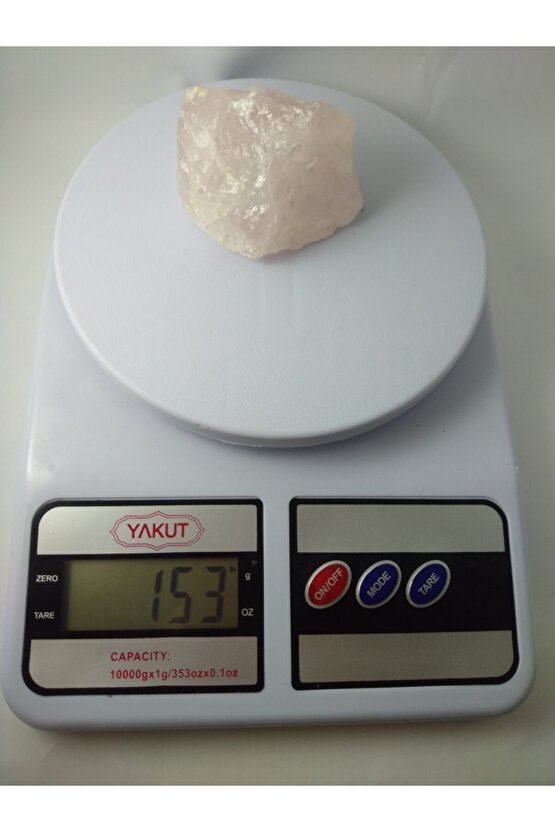 Pembe Kuvars Taşı Biblo Ham Doğaltaş Biblo (153 Gr)