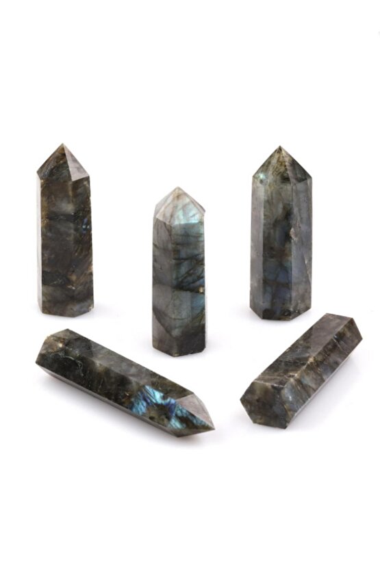 Sertifikalı Doğal Taş Labrodite Piramit