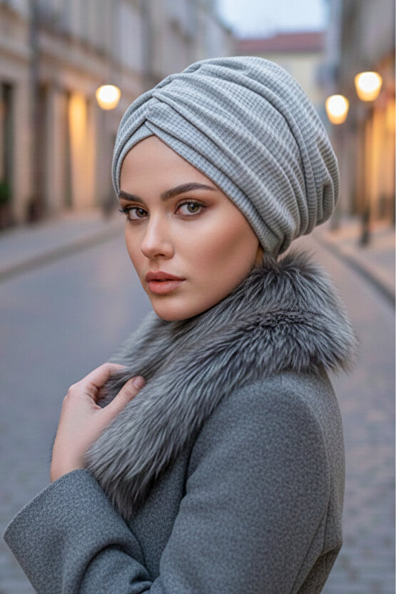 Gri Petek Büzgülü Salaş Bone