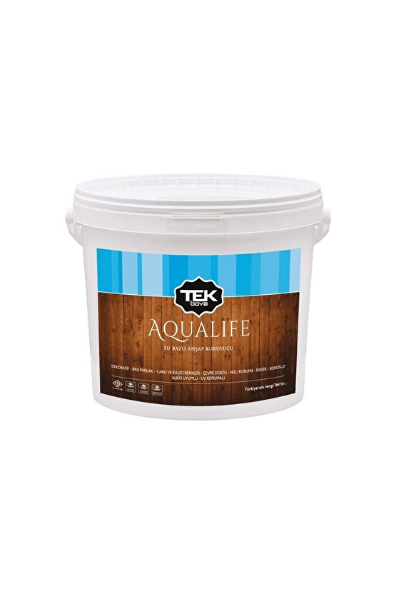 Tek Aqualıfe Su Bazlı Ahşap Koruyucu Fındık 0,75 Lt