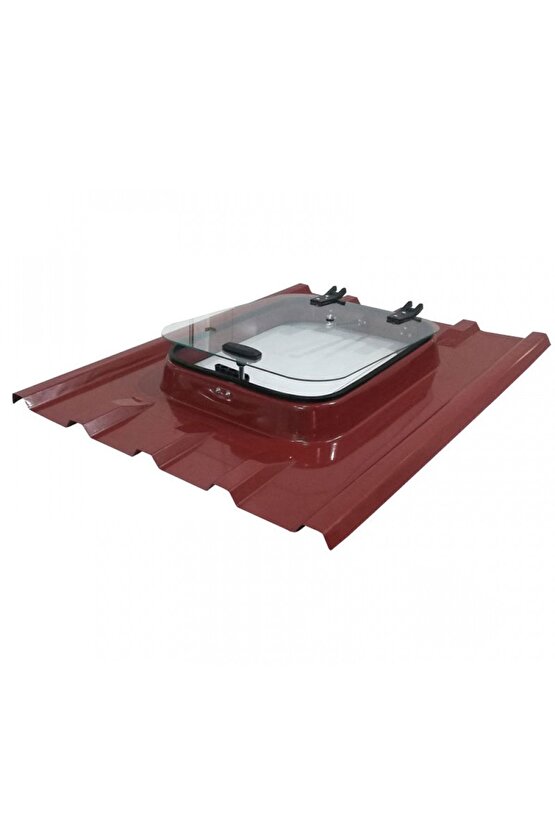 Trapez Sac Camlı Amortisörlü Çatı Çıkış Kapağı