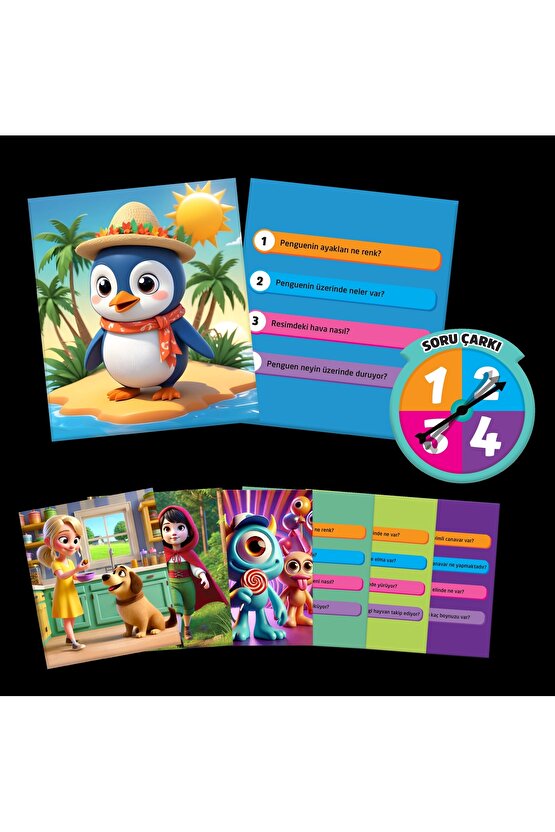 PicQuest Dikkat ve Hafıza Oyunu - Dikkat Aktivite Oyunu - Süper Hafıza Oyunu - Akıl Oyunu Zeka Oyunu