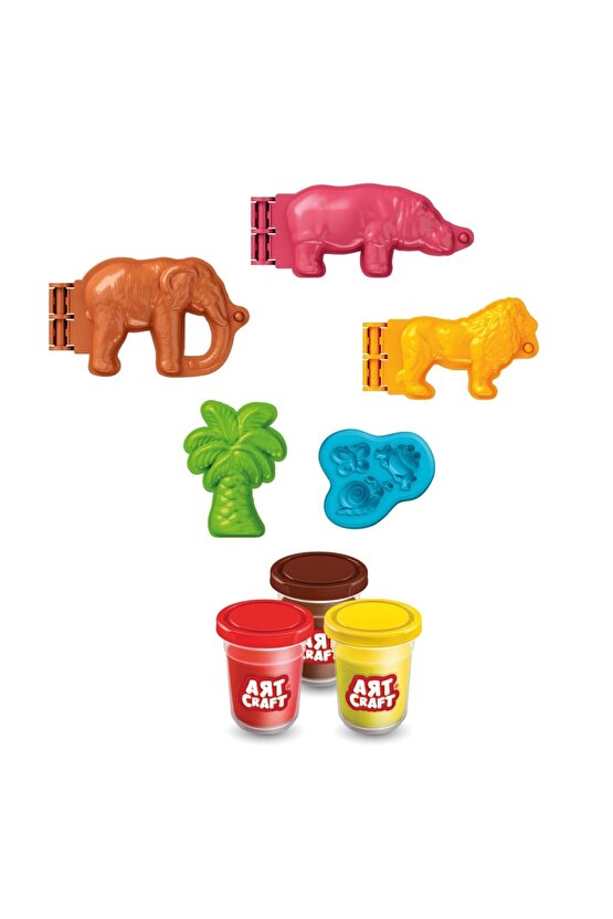 Orman Hayvanları Oyun Hamur Seti 168 Gr. - Oyun Hamuru Seti - Hamur Setleri - Hamur Kalıpları - Doğa