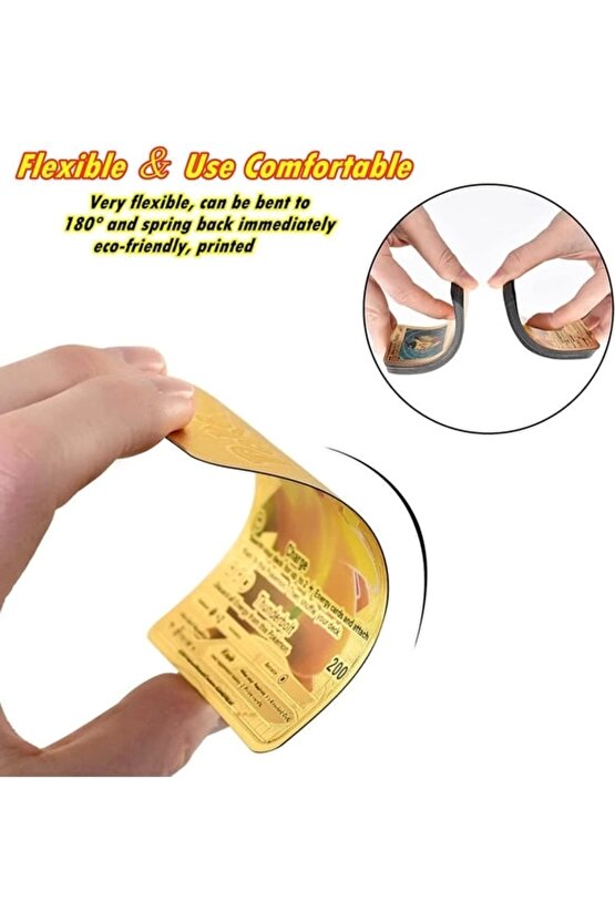 Orijinal Pokemon Kart Gold Serisi 50li Paket - Pokemon Oyun Kartları - Pikachu Koleksiyonluk Kartı